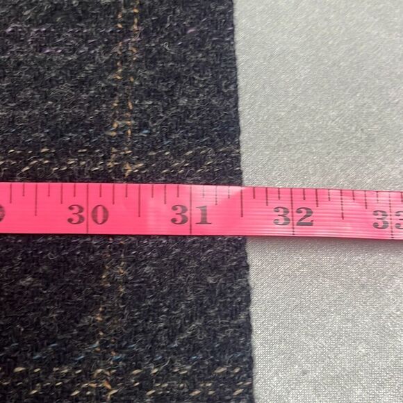 Pierre Cardin 42R Vintage 100% Wool Blazer Jacket Gray Windowpane Two Button - Picture 14 of 14